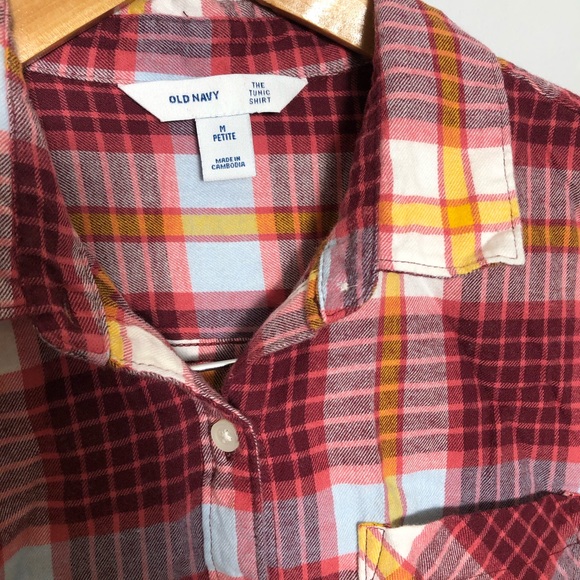 Old Navy Plaid Flannel Tunic Shirt MP - Picture 8 of 13